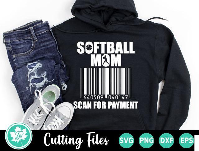 Softball SVG | Softball Mom Scan for Payment SVG TrueNorthImagesCA 