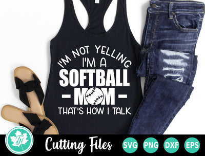 Softball SVG | Softball Mom Voice SVG TrueNorthImagesCA 