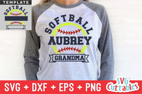 Softball svg - Softball Template 0037 - svg - eps - dxf - png - Silhouette - Cricut Cut File - Softball Team - Digital File SVG Svg Cuttables 