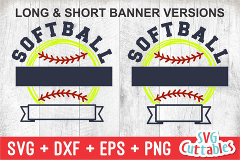 Softball svg - Softball Template 0037 - svg - eps - dxf - png - Silhouette - Cricut Cut File - Softball Team - Digital File SVG Svg Cuttables 