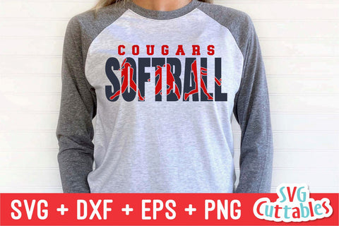 Softball svg - Softball Template 0039 - svg - eps - dxf - png - Silhouette - Cricut Cut File - Softball Team - Digital File SVG Svg Cuttables 