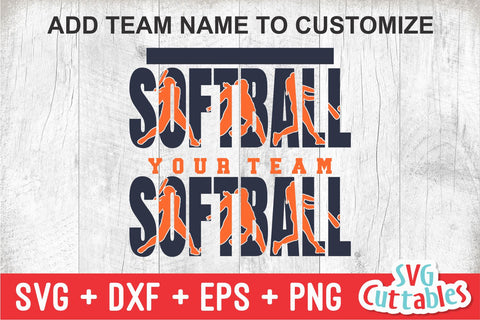 Softball svg - Softball Template 0039 - svg - eps - dxf - png - Silhouette - Cricut Cut File - Softball Team - Digital File SVG Svg Cuttables 