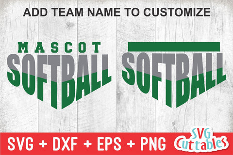 Softball SVG | Softball Template 0041 SVG Svg Cuttables 