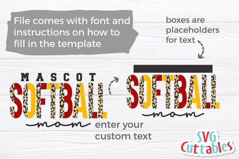 Softball SVG | Softball Template 0043 SVG Svg Cuttables 