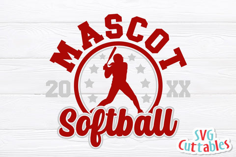 Softball SVG | Softball Template 0045 SVG Svg Cuttables 