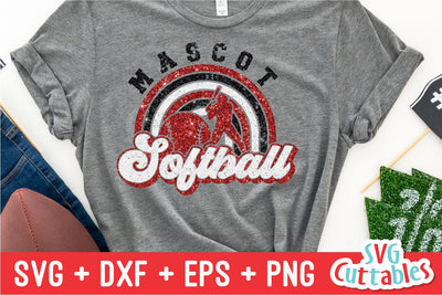 Softball SVG | Softball Template 0047 SVG Svg Cuttables 