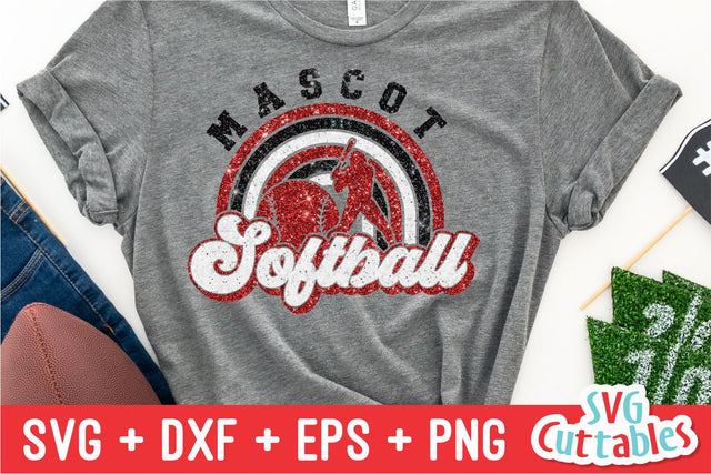 Softball SVG | Softball Template 0047 SVG Svg Cuttables 