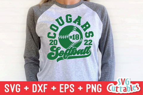 Softball svg - Softball Template - svg - eps - dxf - png - Silhouette - Cricut Cut File - 0031 - Softball Team - Digital File SVG Svg Cuttables 