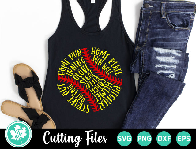 Softball SVG | Softball Words SVG TrueNorthImagesCA 
