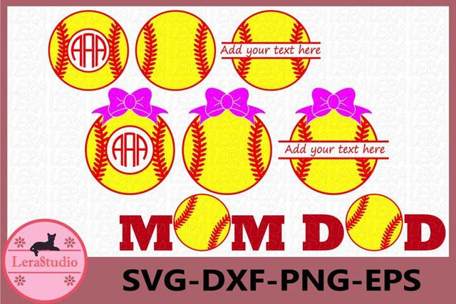 Softball SVG SVG Lerastudio 