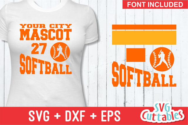 Softball Template 0010 SVG Svg Cuttables 