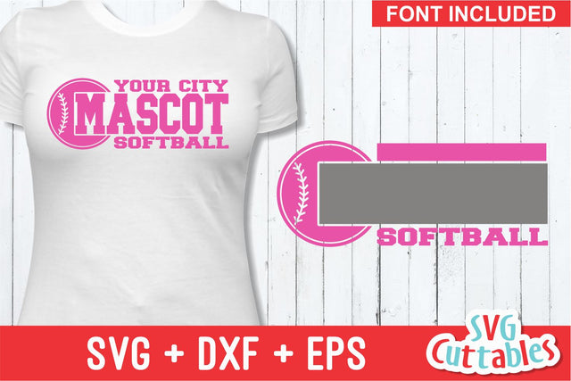 Softball Template 0012 SVG Svg Cuttables 
