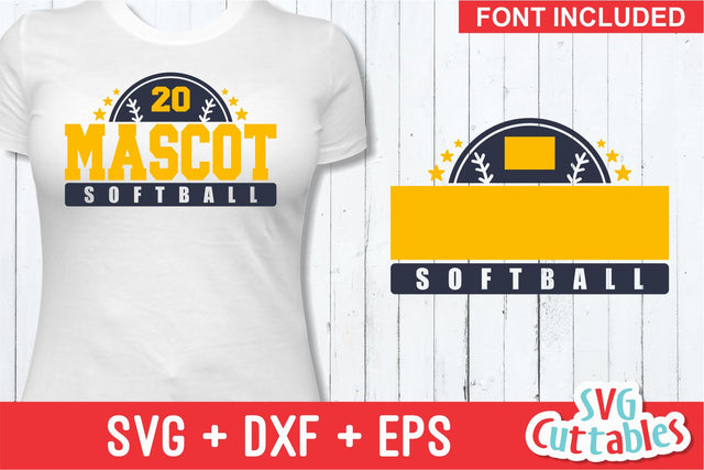 Softball Template 0014 SVG Svg Cuttables 