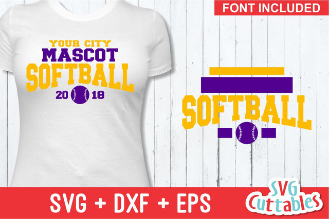 Softball Template 0015 SVG Svg Cuttables 