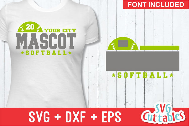 Softball Template 0017 SVG Svg Cuttables 