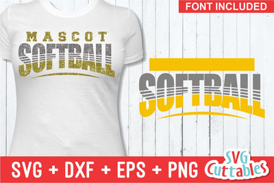 Softball Template 0019 SVG Svg Cuttables 