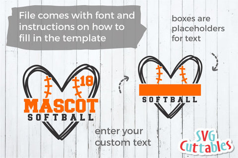 Softball Template 0026 svg, Softball svg, Team, svg, eps, dxf, png, Silhouette, Cricut, Fill It In, SVG Cuttables, Digital File SVG Svg Cuttables 