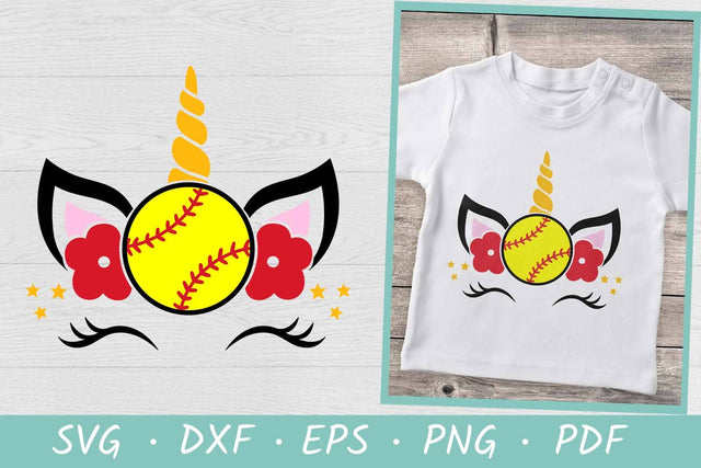 Softball Unicorn SVG Files for Cricut | Softball SVG SVG Irina Ostapenko 