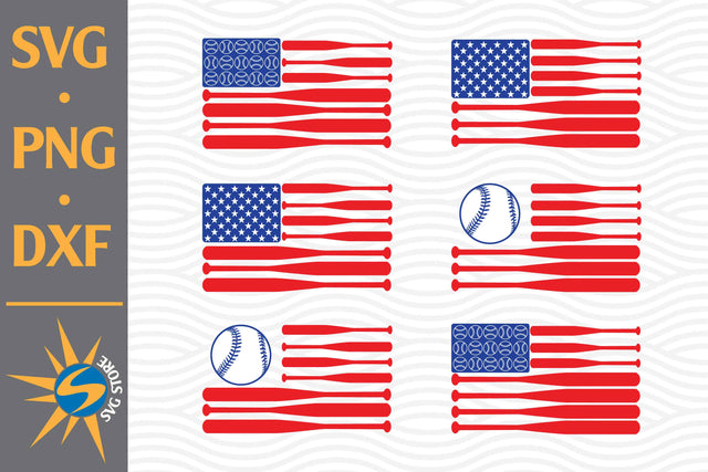 Softball US Flag SVG, PNG, DXF Digital Files Include SVG SVGStoreShop 