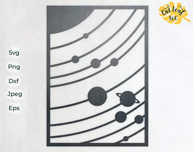 Solar system svg, dxf files for plasma, cnc files for wood, space svg, galaxy svg, sun svg, rocket svg, adventure svg, solar system SVG CutLeafSvg 