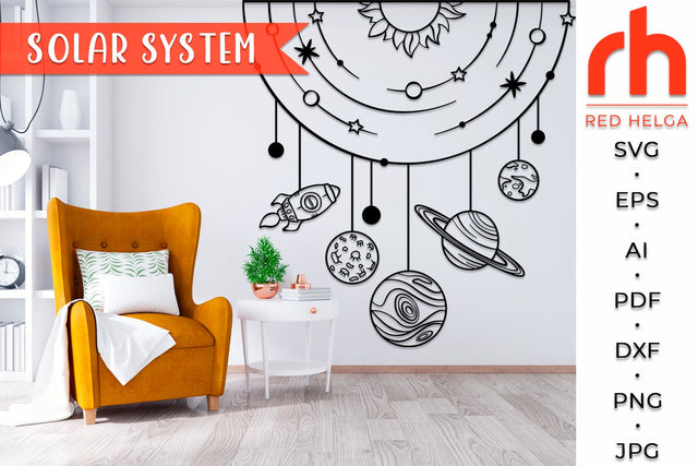 Solar System SVG - Planets Cut File SVG RedHelgaArt 
