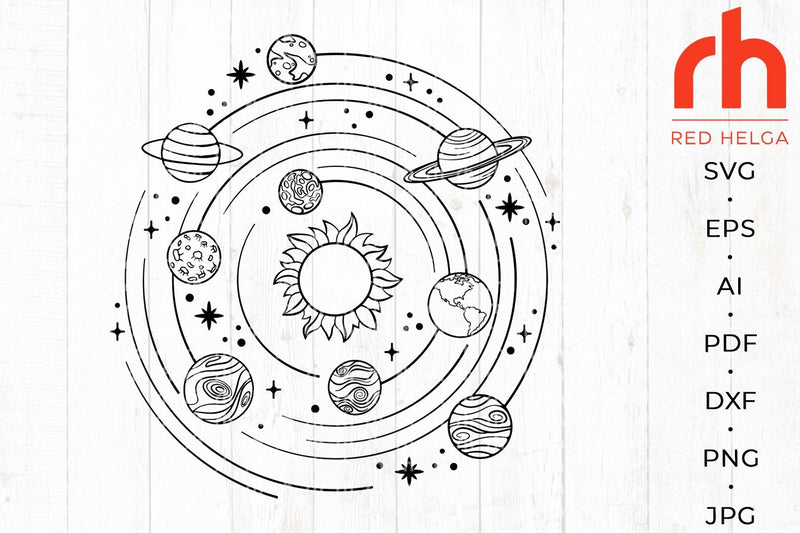 Solar system svg - Solar system orbit svg - Solar system axis svg - So ...