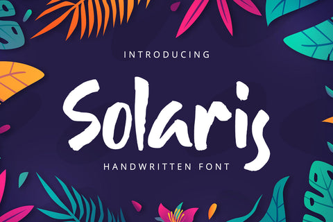 Solaris - Handwritten Font Font Alpaprana Studio 