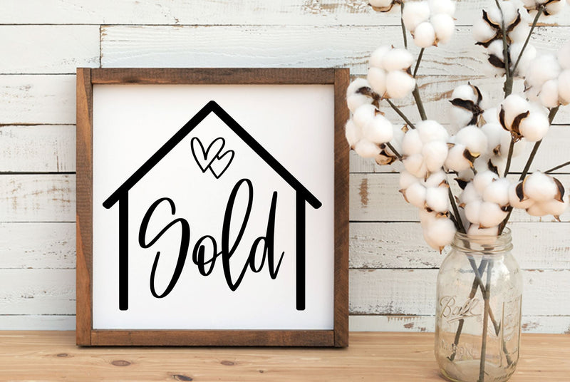 Sold House Sign Design | Realtor Design | New Homeowners Design SVG RedFoxDesignsUS 
