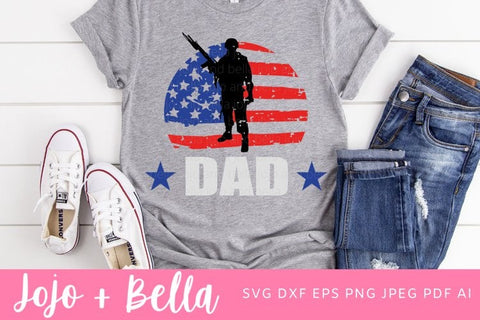 Soldier Svg, Dad Svg, Veteran Svg, Hero Svg, Memorial Day SVG, Military Svg, Father's Day Svg, Veterans Day Svg, Svg files for Cricut, silhouette files SVG Jojo&Bella 