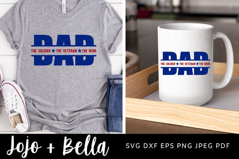 Soldier Svg, Military Svg, Dad Svg, Veteran Svg, Hero Svg, Father's Day Svg, Veterans Day Svg, Svg files for Cricut SVG Jojo&Bella 