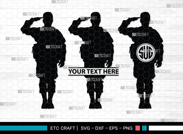 Soldiers Monogram, Soldiers Silhouette, Soldiers SVG, Military Svg, Army Svg, Guns Svg, SB00407 SVG ETC Craft 