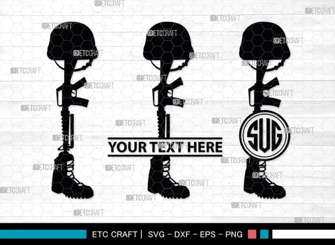 Soldiers Stuff Monogram, Soldiers Stuff Silhouette, Soldiers Stuff SVG, Military Svg, Combat Boots Svg, Helmet Svg, SB00408 SVG ETC Craft 