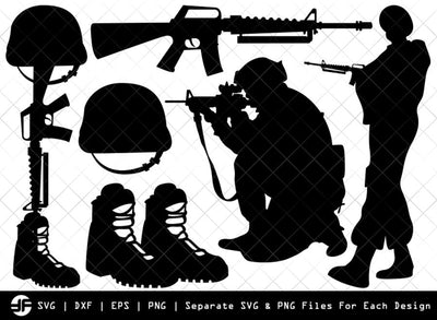 Soldiers Stuff SVG | Soldiers Silhouette Bundle | SVG Cut File SVG ETC Craft 