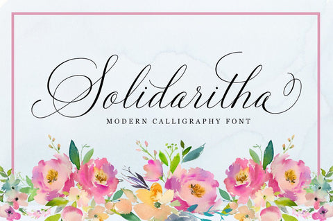 Solidaritha Script Font Great Studio 