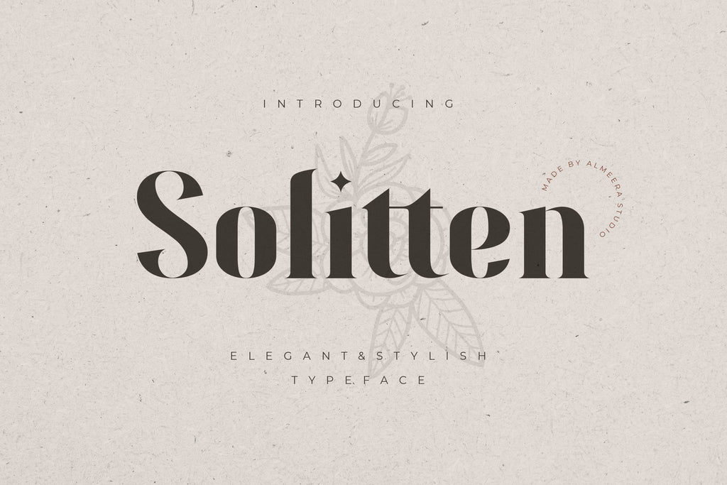 Solitten | Elegant & Stylish Typeface - So Fontsy