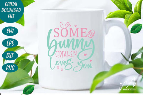 some bunny cereal-sly loves you svg, Easter day svg, bunny svg SVG Isabella Machell 
