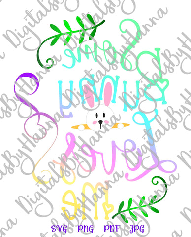 Some Bunny Loves Me Happy Easter Print & Cut SVG Digitals by Hanna 
