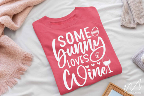 Some bunny loves wine svg, Drinkware svg, wine tumbler svg SVG Isabella Machell 