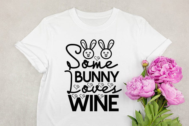 Some Bunny Loves Wine SVG MStudio 