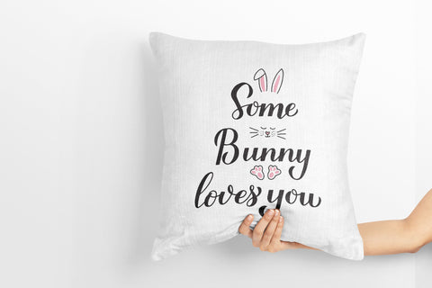 Some bunny loves you. Funny Easter quote SVG SVG LaBelezoka 