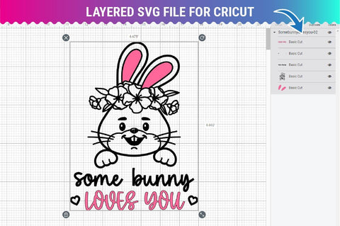 Some Bunny Loves You SVG, Bunny ears svg, Love SVG, DXF, Cricut, Silhouette SVG ClipartMuchLove 