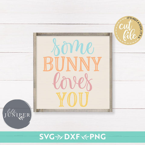 Some Bunny Loves You SVG | Easter svg | Farmhouse Sign Design SVG LilleJuniper 