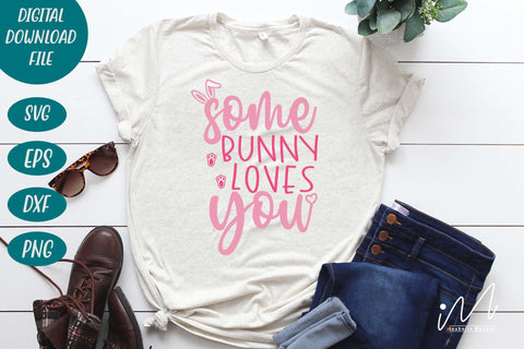 some bunny loves you svg, Easter svg SVG Isabella Machell 