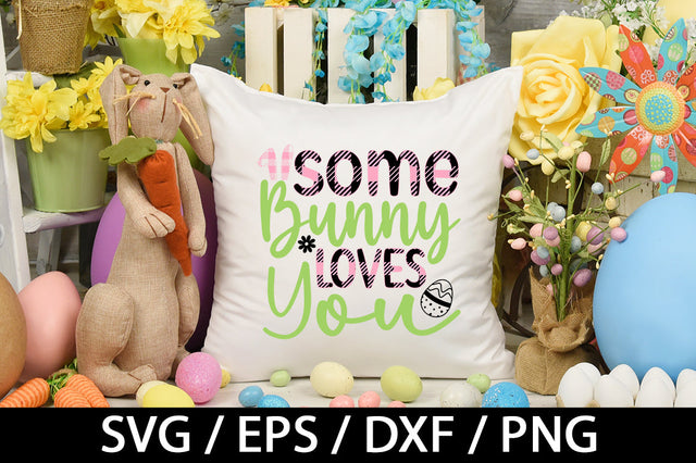 Some bunny loves you svg SVG akazaddesign 