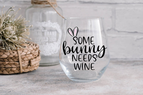Some Bunny Needs Wine Easter SVG - Funny Easter svg, Funny svg SVG Pickled Thistle Creative 