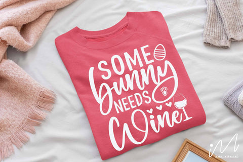 Some bunny needs wine svg, Drinkware svg, wine tumbler svg SVG Isabella Machell 