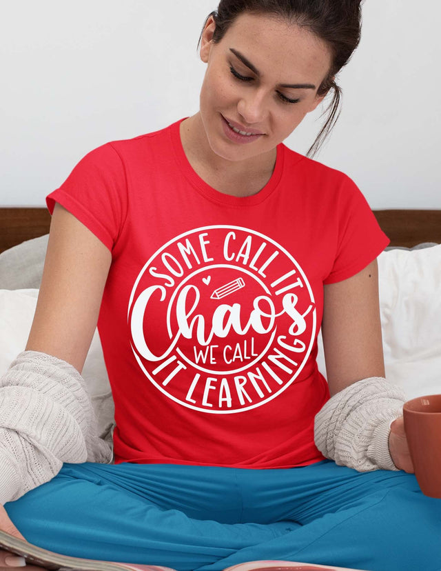 some call it chaos we call it learning svg,Teacher Svg, Cool Teacher T-shirt svg, Cut files, Funny Teacher Svg SVG Isabella Machell 