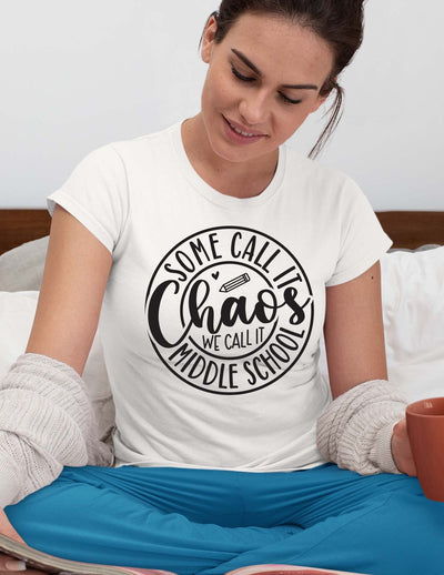 some call it chaos we call it middle school svg,Teacher Svg, Cool Teacher T-shirt svg, Cut files, Funny Teacher Svg SVG Isabella Machell 