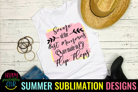 Some of the Best Memories -Beach Sublimation- Summer PNG Sublimation Happy Printables Club 