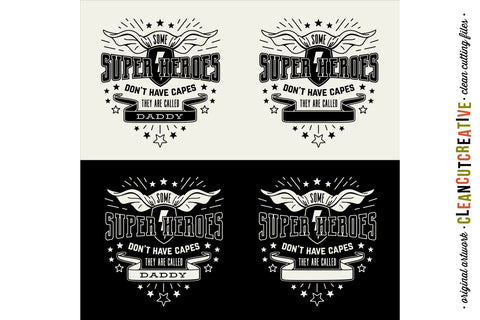 Some Super Heroes don't have Capes customize DADDY|NAME svg SVG CleanCutCreative 